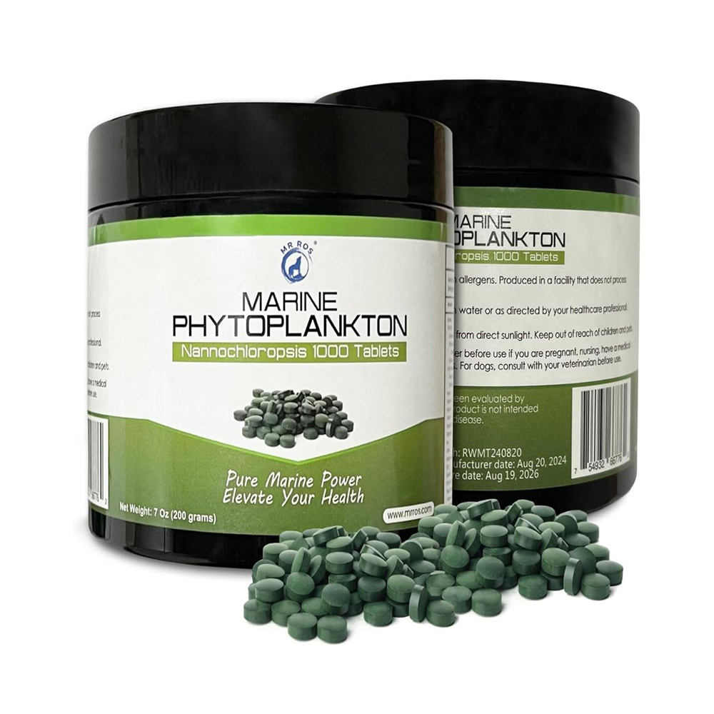 Mr Ros Marine Phytoplankton Nannochloropsis Superfood Supplement – 1000 Tablets-Supergreens