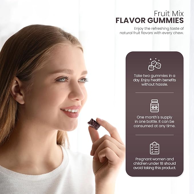 MR ROS 600mg Himalayan Shilajit Gummies for Men and Women - 60 Gummies