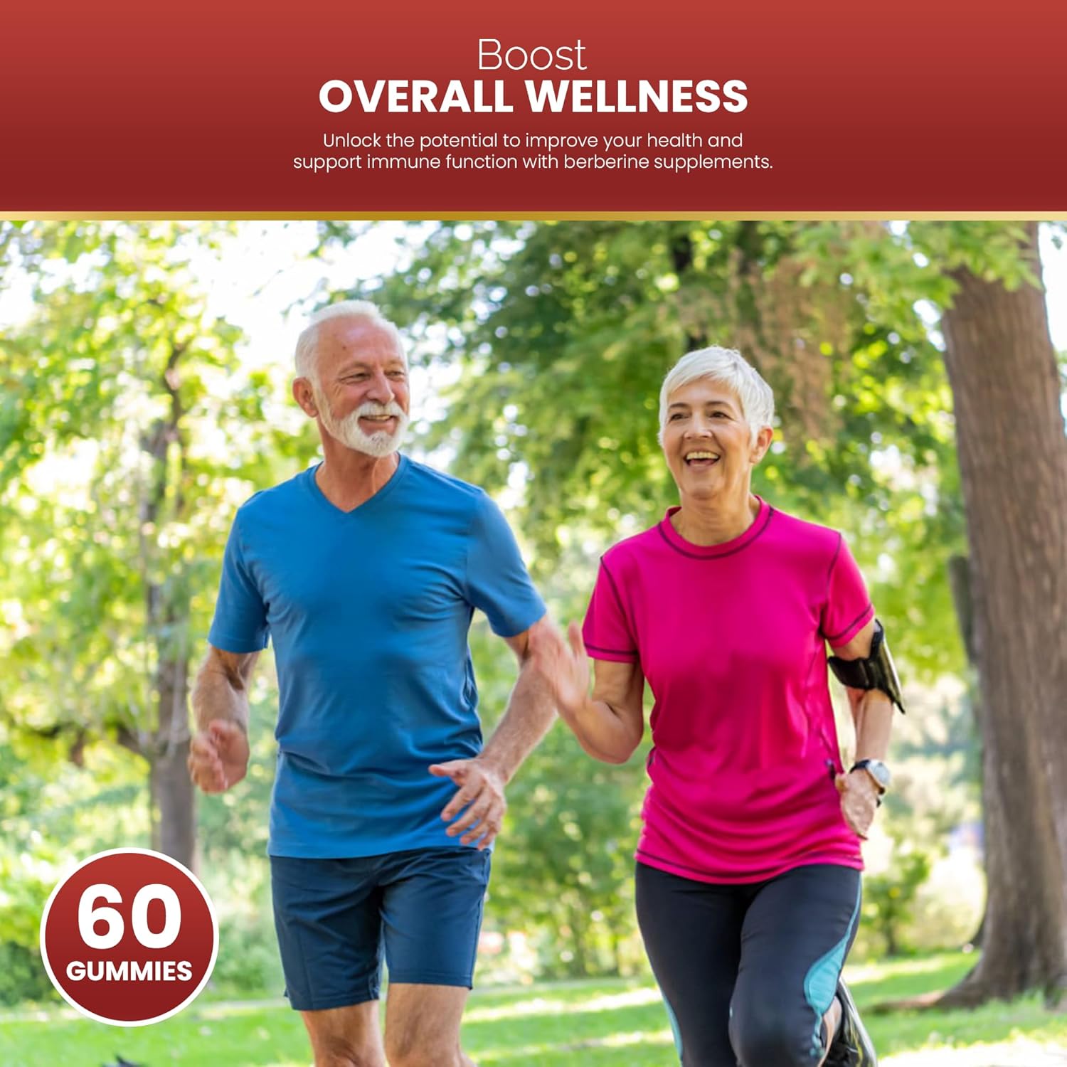 Mr Ros 1500 mg Berberine Gummies for Immunity & Metabolism - 60 Count