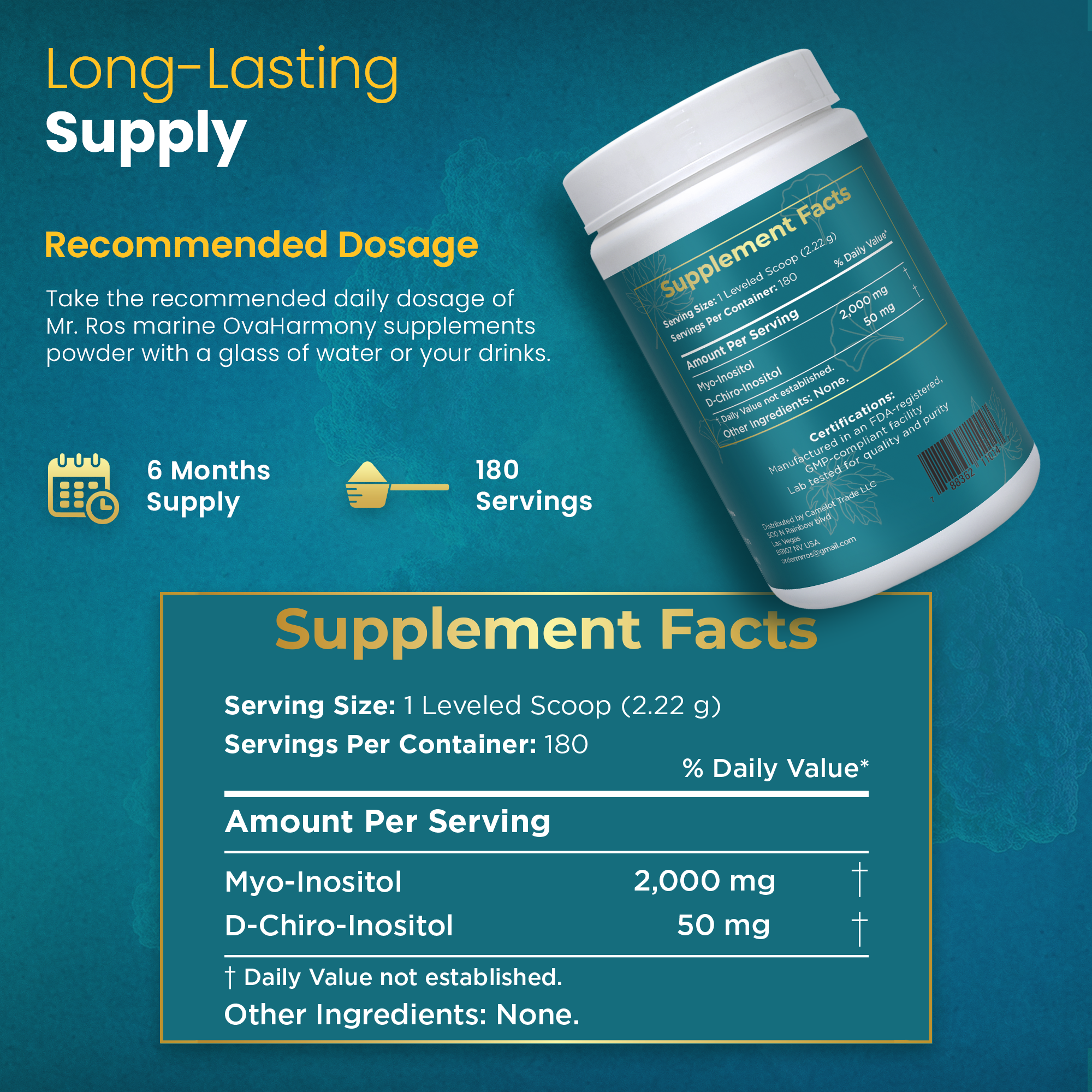 MR ROS OvaHarmony PCOS Powder β Daily Hormone Balance Support