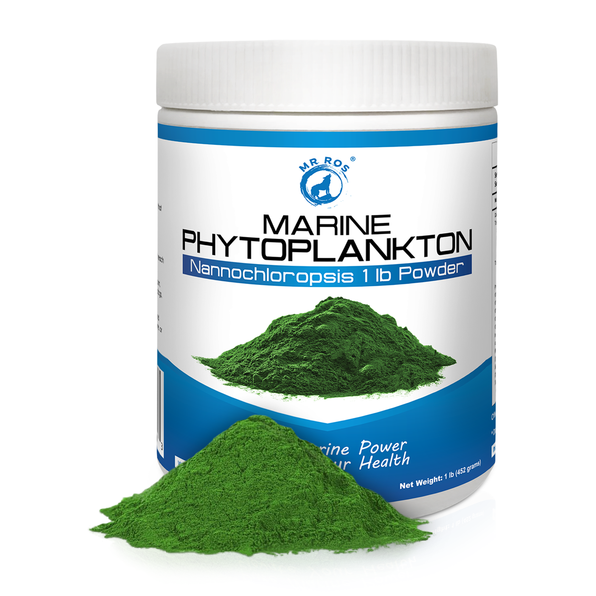 Marine Phytoplankton Powder (1lb): Superfood Women & Men and Dogs Micro Algae