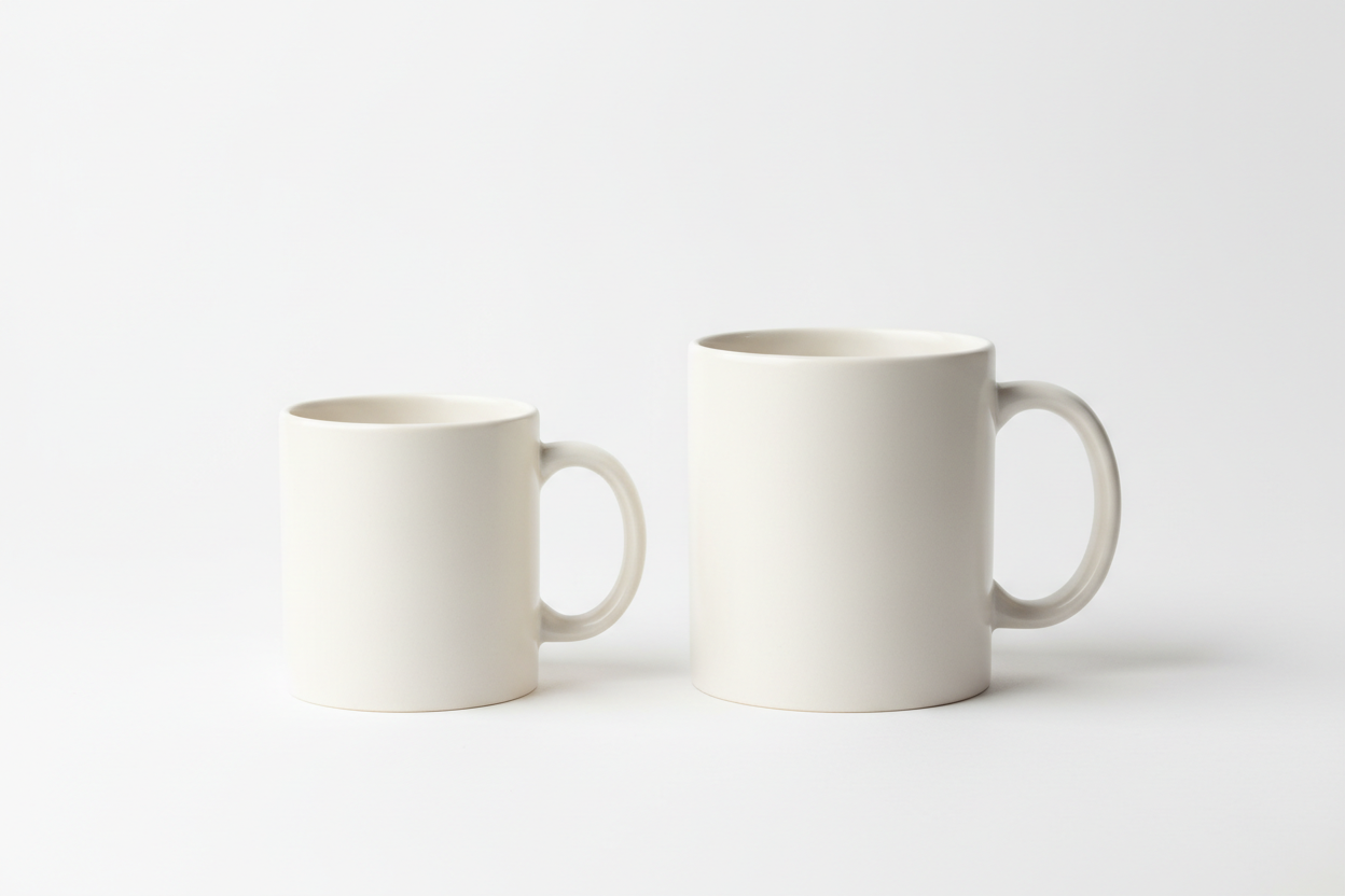 make them 11 oz and 15 oz but standard 