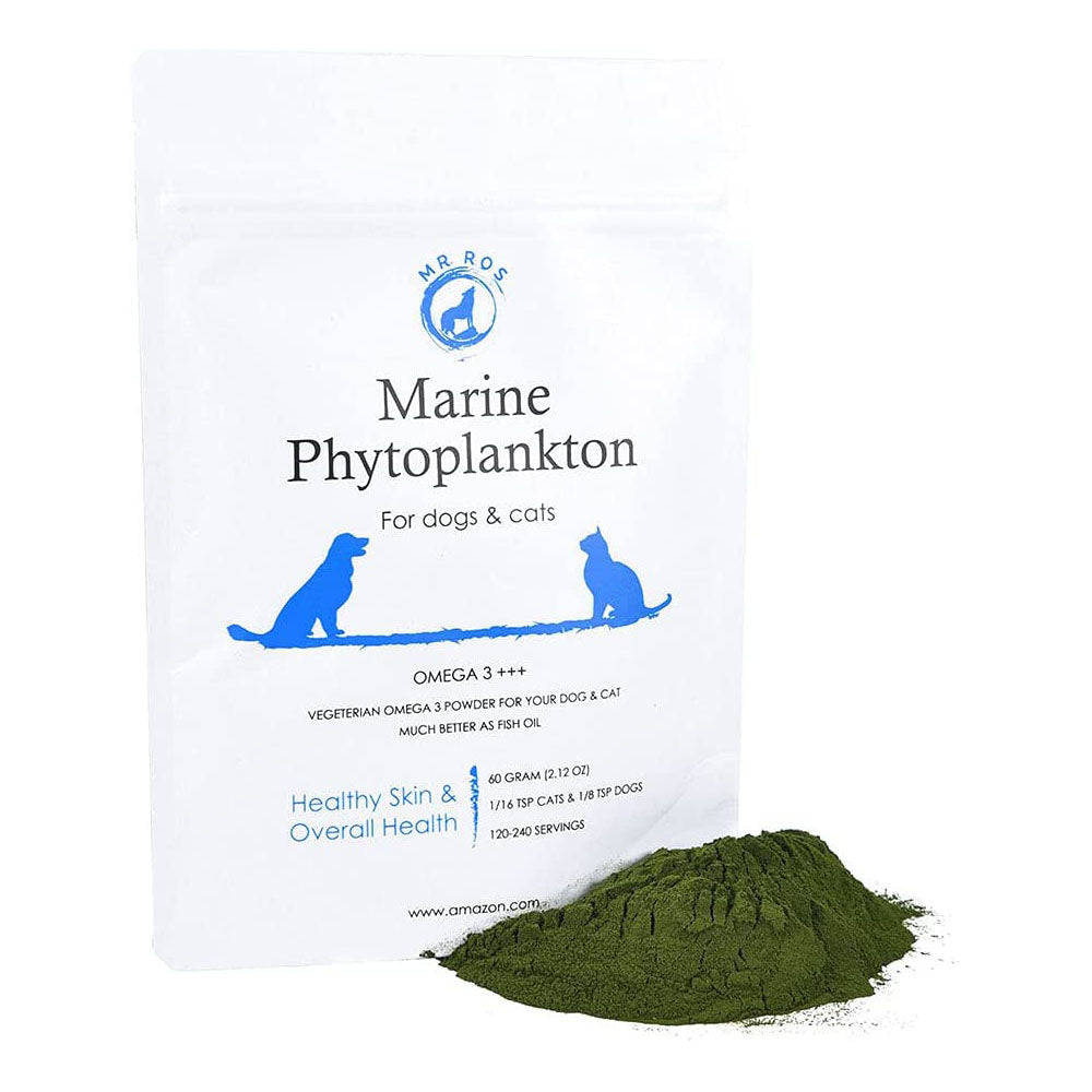 Marine Phytoplankton with Omega 3, Vegetarian Powder for Dogs & Cats