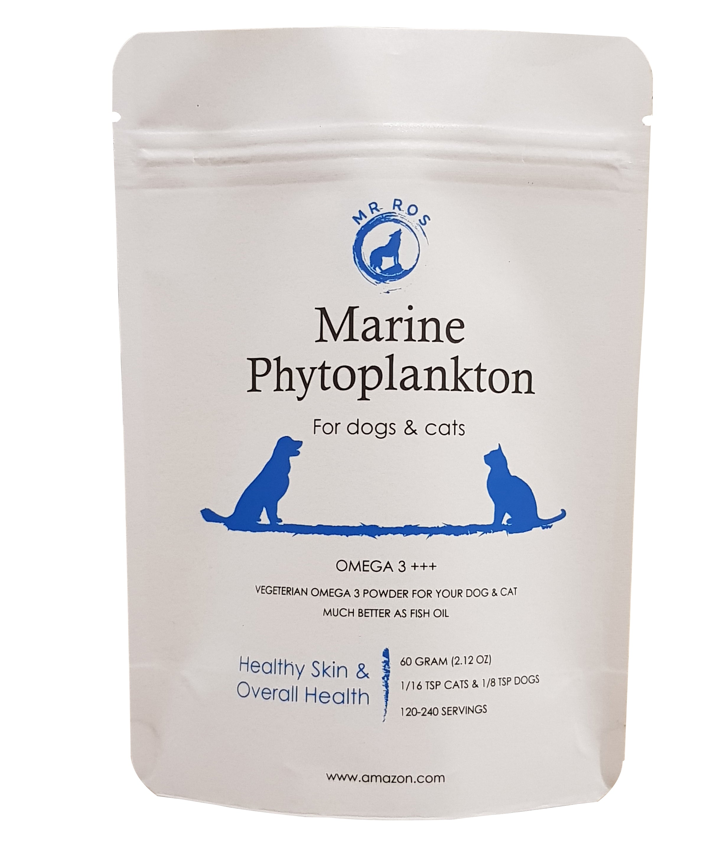 Marine Phytoplankton Powder for Pets & Marine Phyto Capsules for Humans - Mr Ros Natural Premium Superfoods